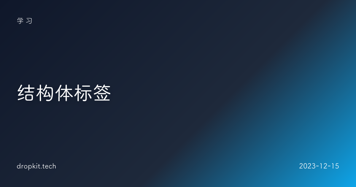 结构体标签