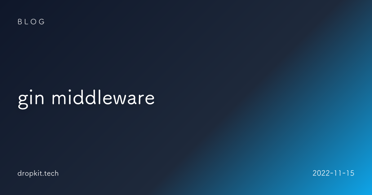 gin middleware