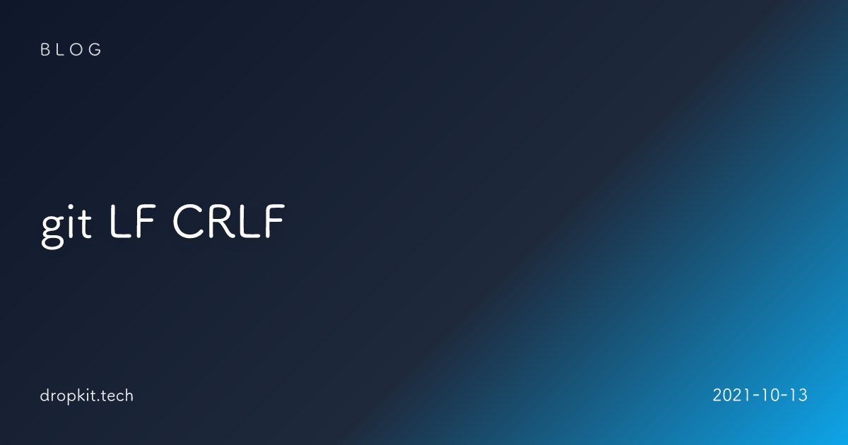 git LF CRLF