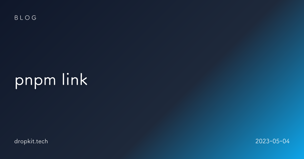 pnpm link